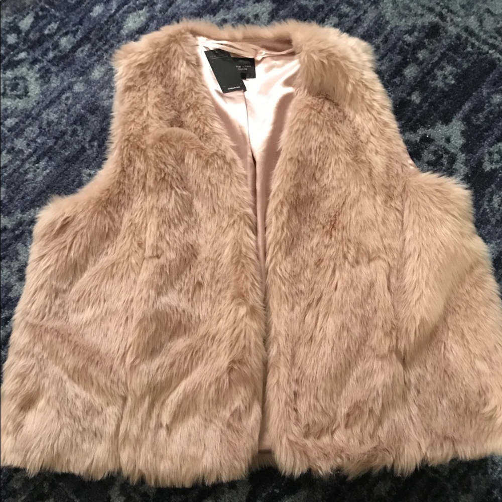 Faux fur vest